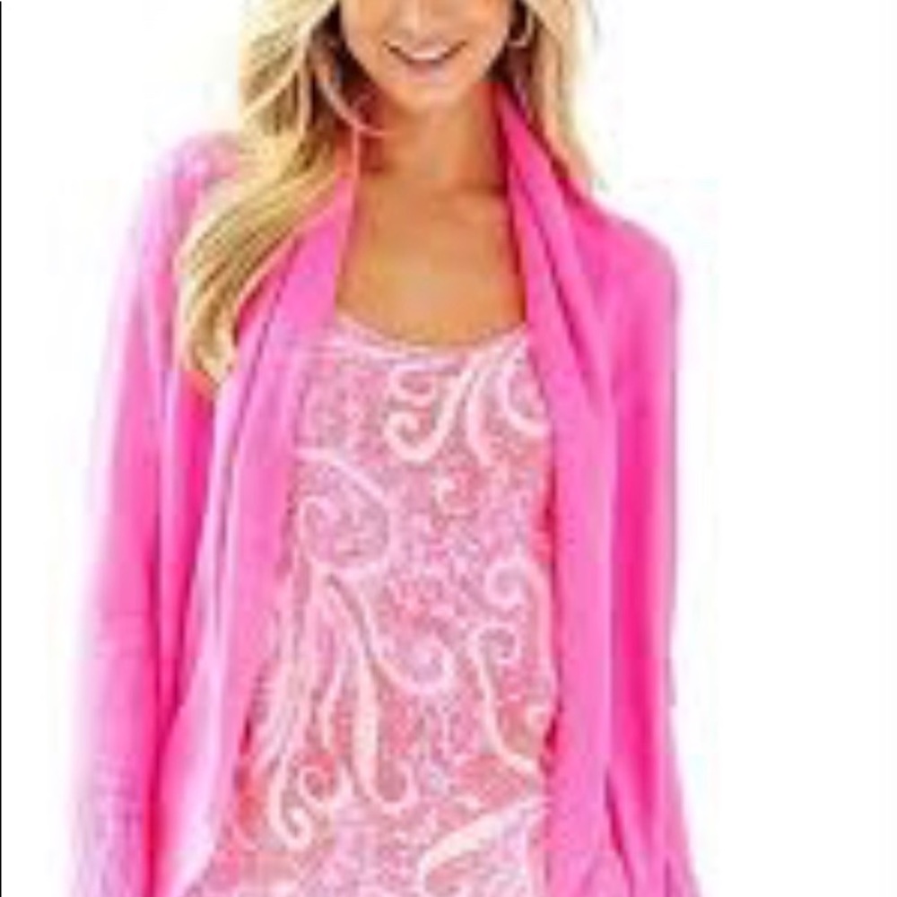 Lilly Pulitzer Holden Cardigan S Kir Royal Pink